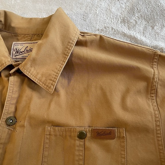 Vintage Woolrich Jacket Mens Large Saddle Canvas Chore Jacket Shacket 90s 4274 - Picture 7 of 13